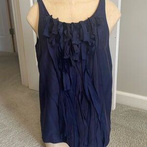 Blue J.Crew sleeveless blouse